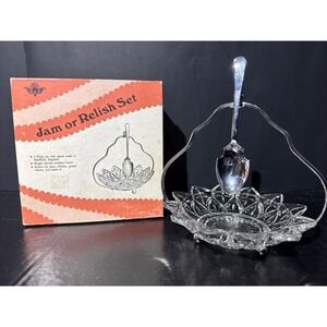 Vintage Jam Relish Set Sheffield England Still In Original Box‎ 305C Cheese Dip